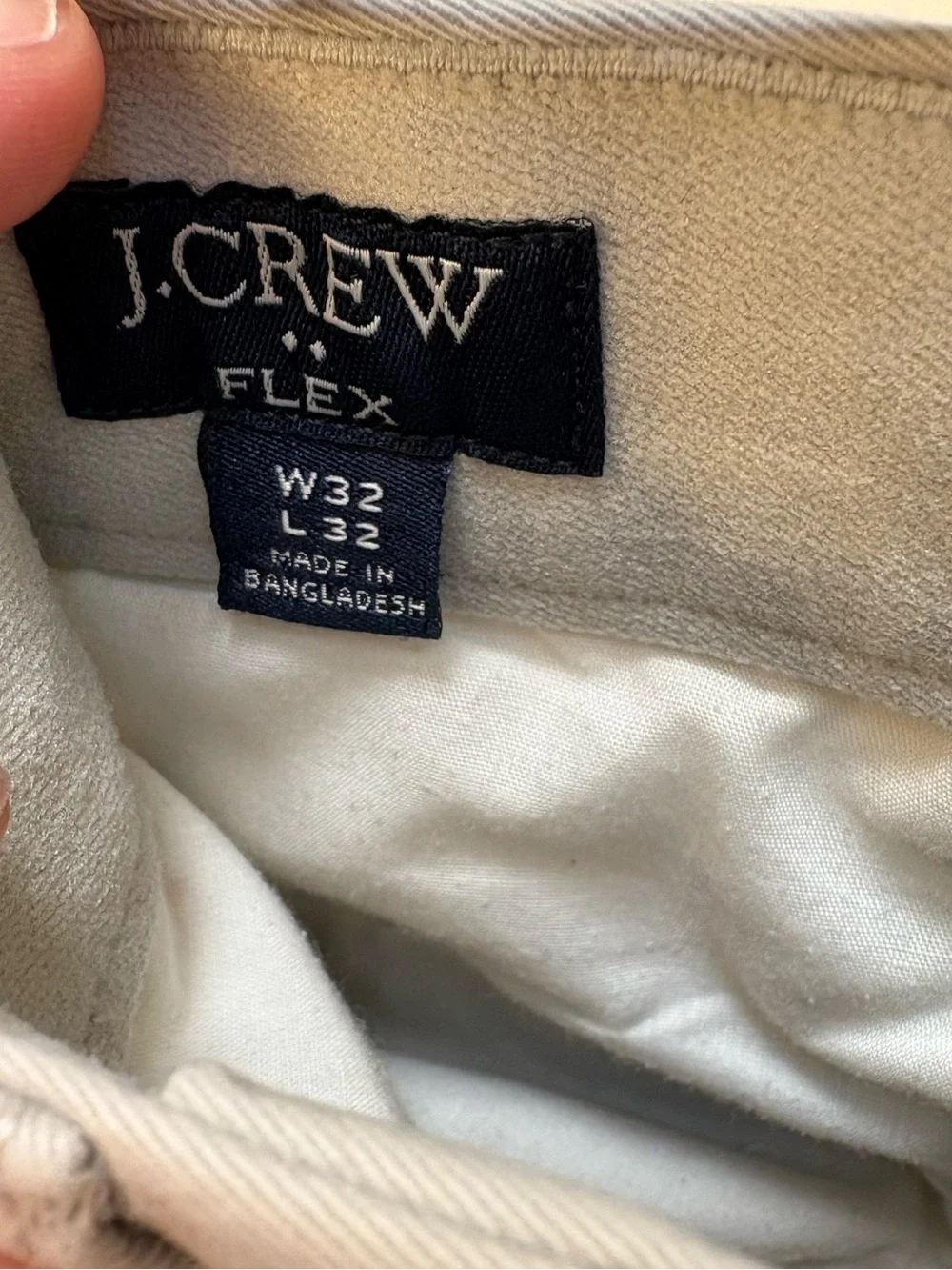 J. Crew Flex Men's Chinos in Beige/Tan